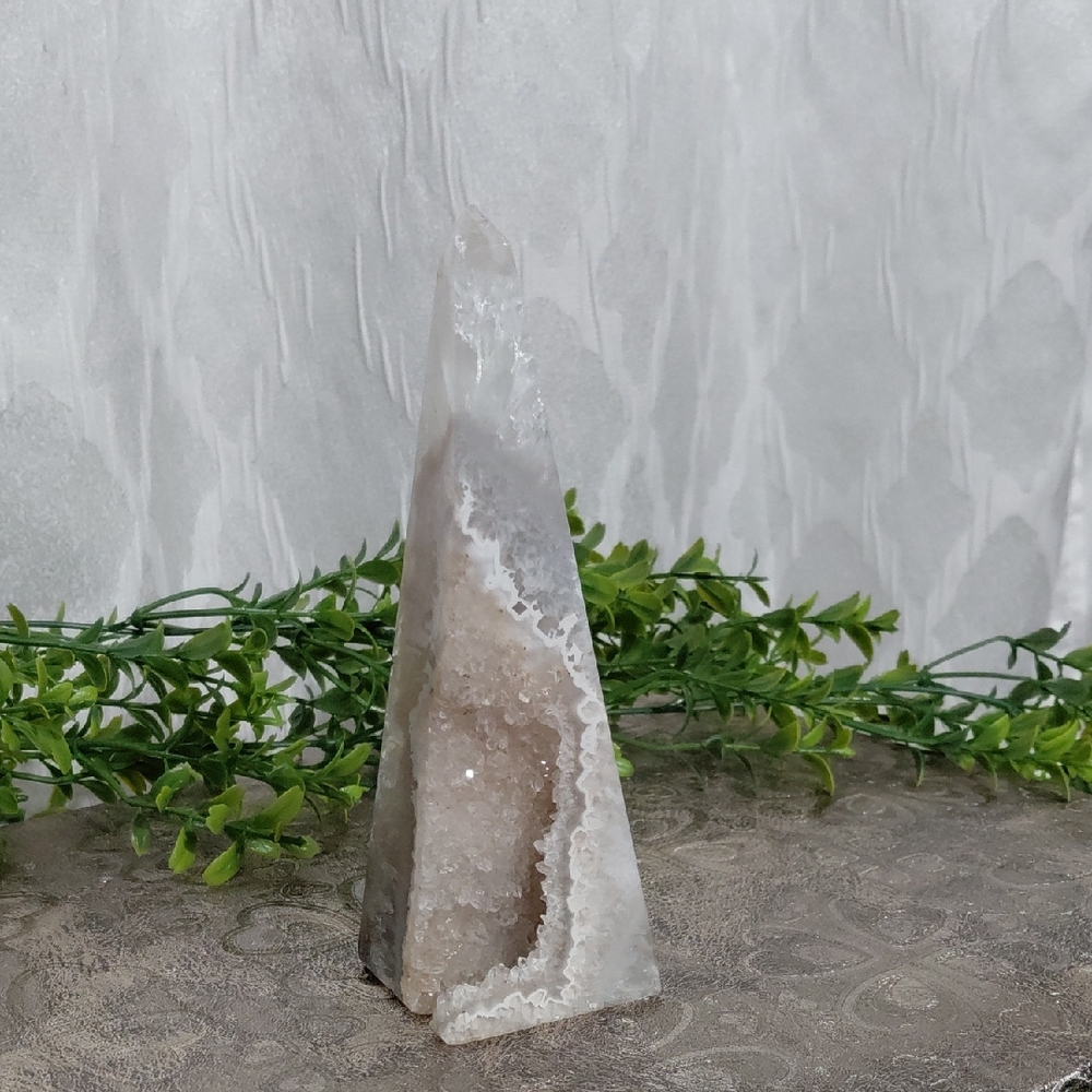 Natural Crystal Geode Tower